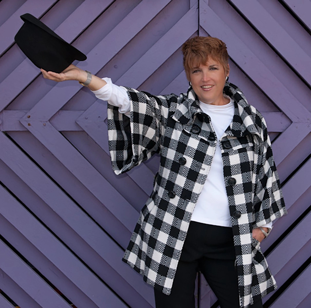 Pam Lappin with hat