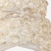 Ruffled straw hat, looped picot braid