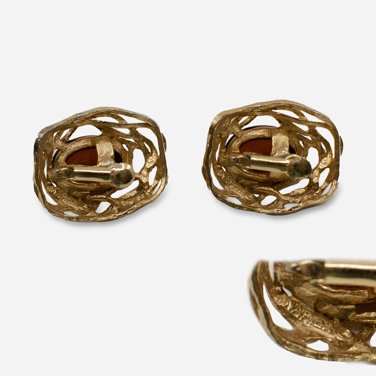 Signed Napier earrings