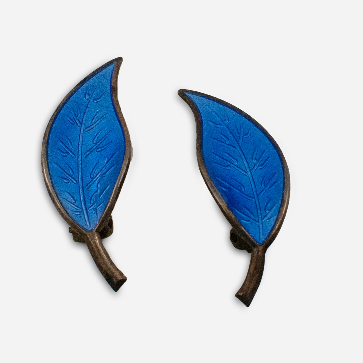 Vintage david Anderson enamel earrings
