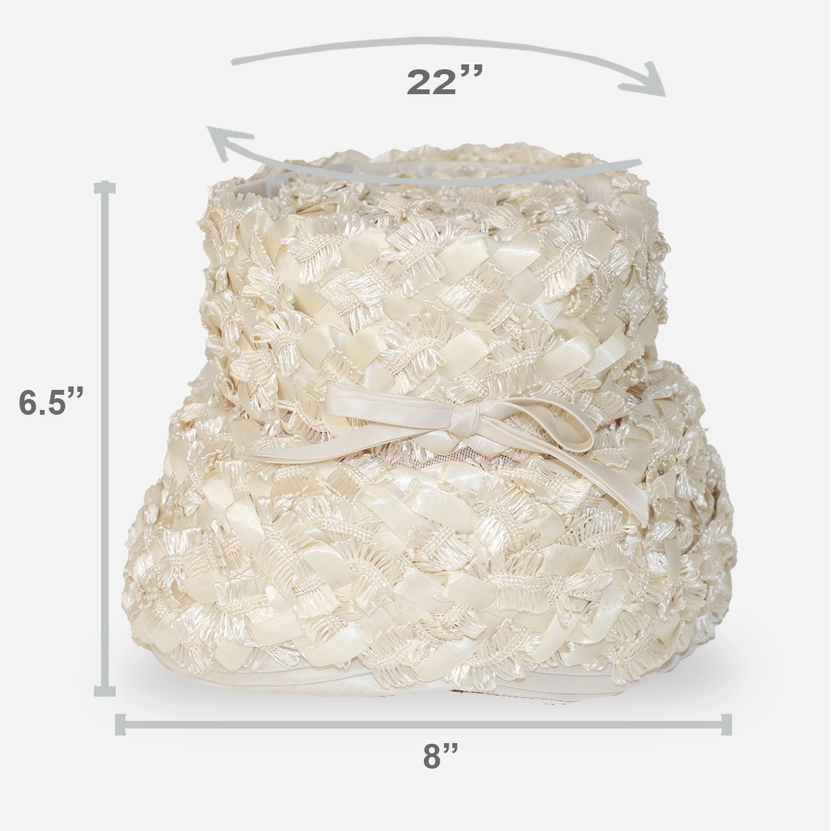 Vintage tall straw turban size