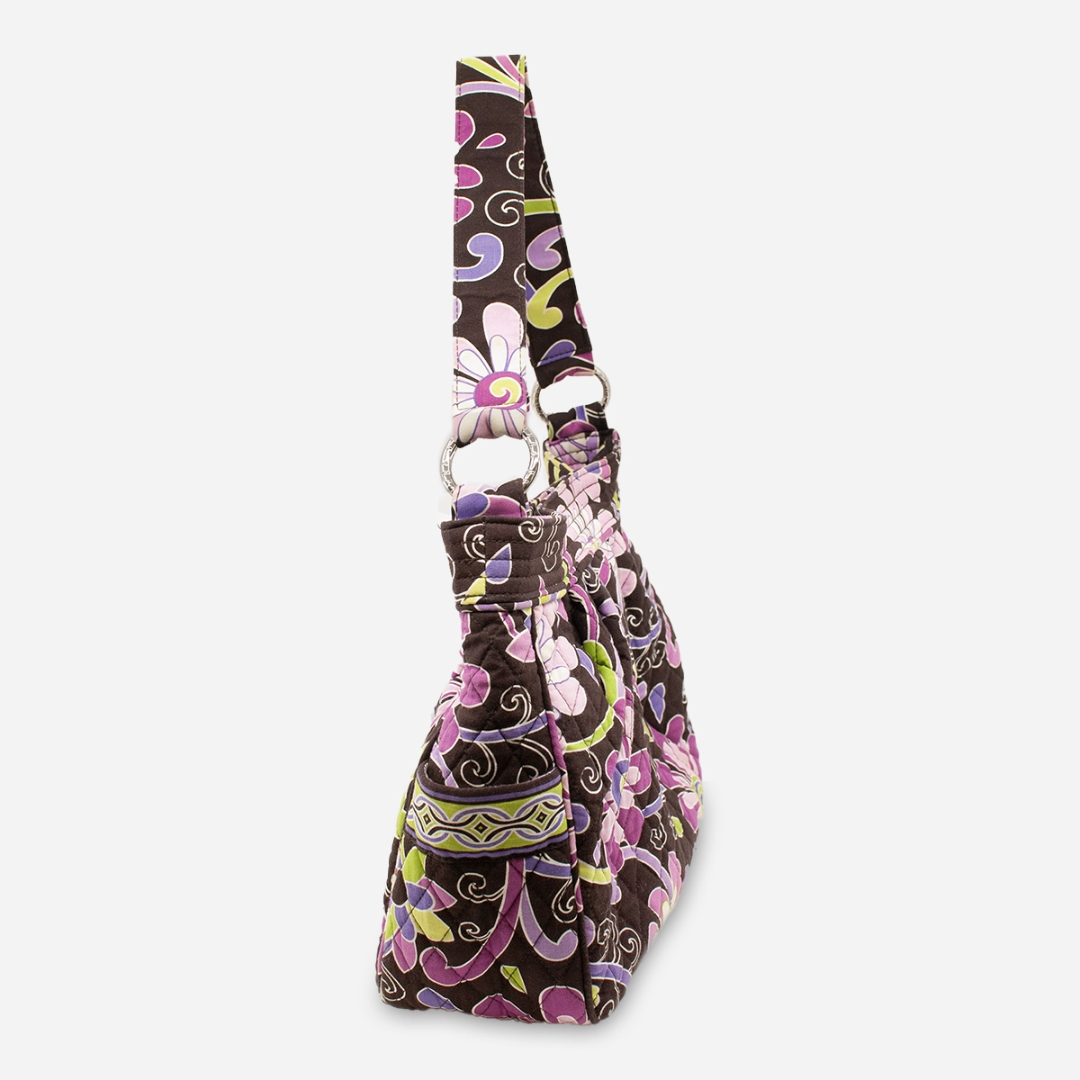 flower print fabric handbag