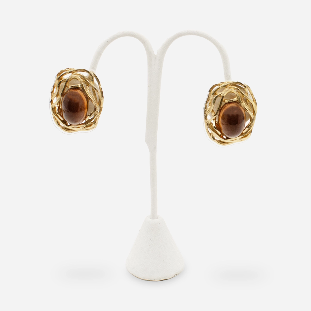 napier birds nest earrings