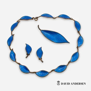 signed 1950s David Anderson jewelry set