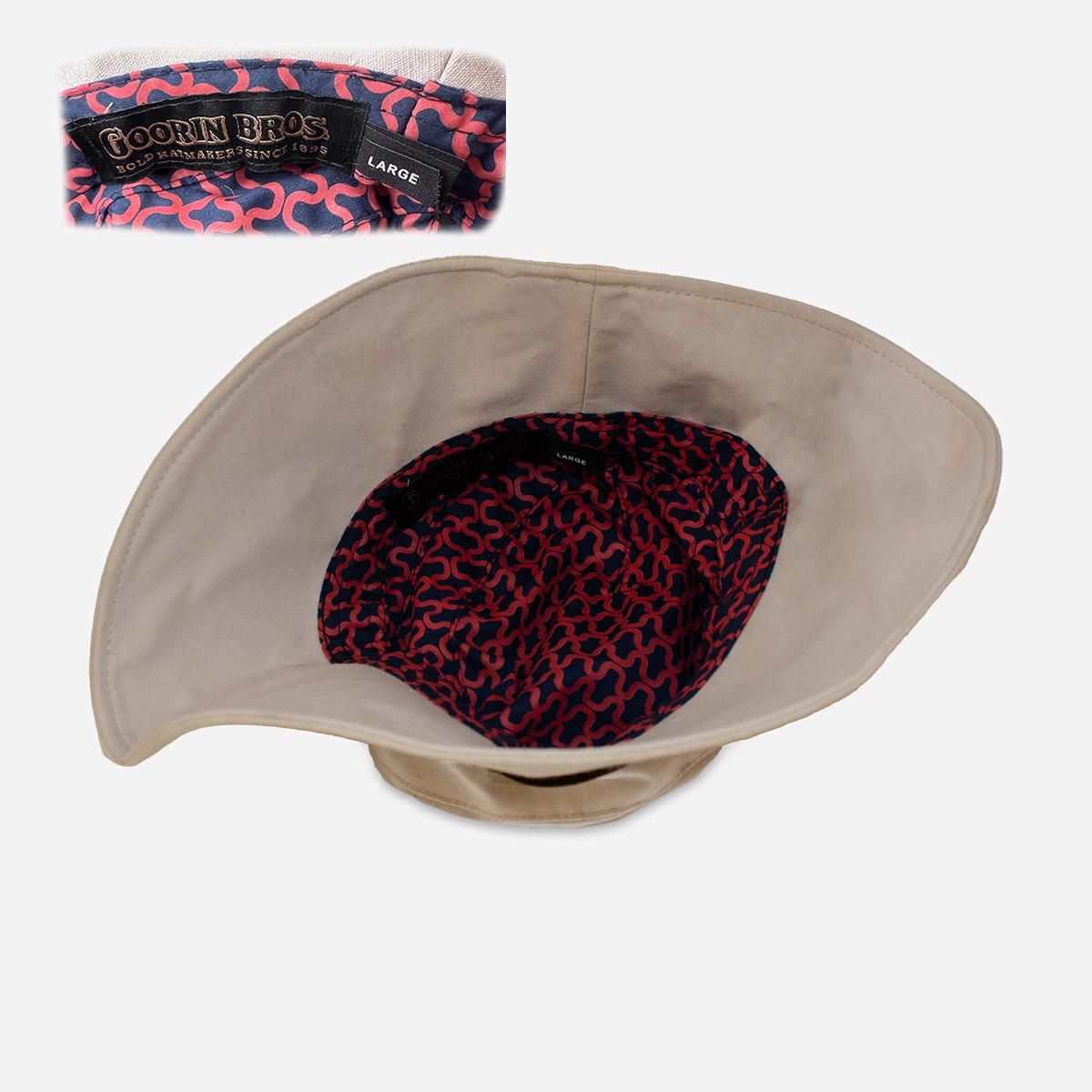 Goorin Bros Tan Canvas Bucket Hat
