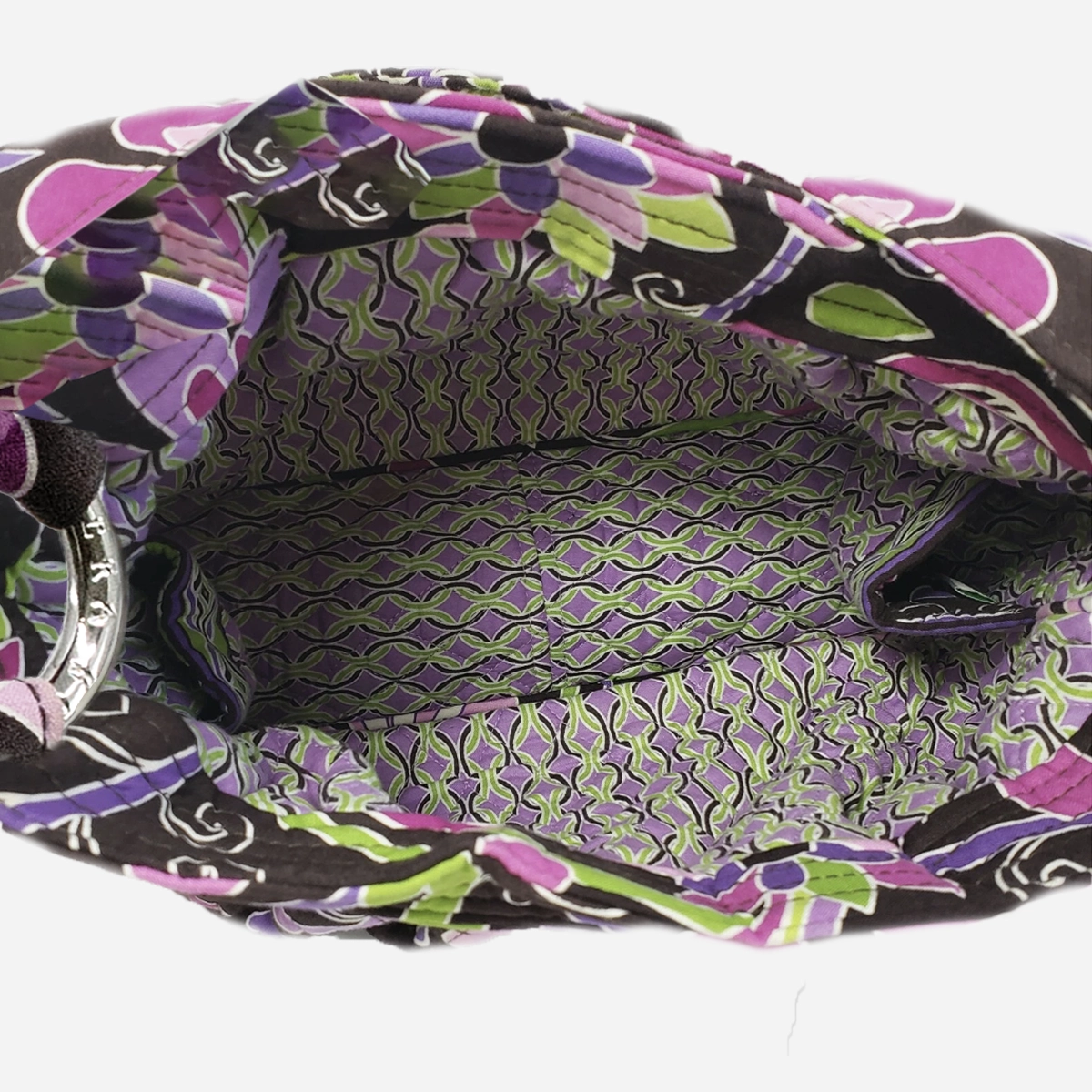 vintage floral fabric shoulder bag