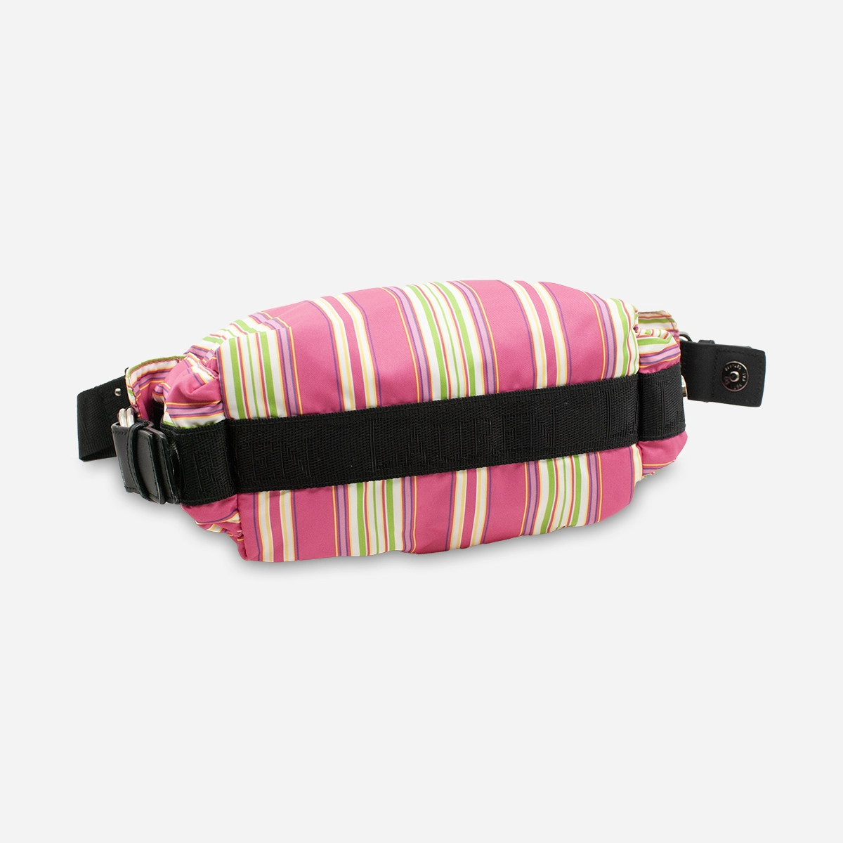vintage pink striped mini tote