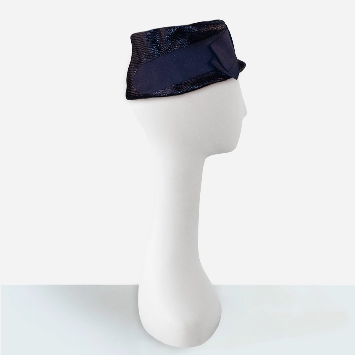Nannette Chapeaux navy blue turban
