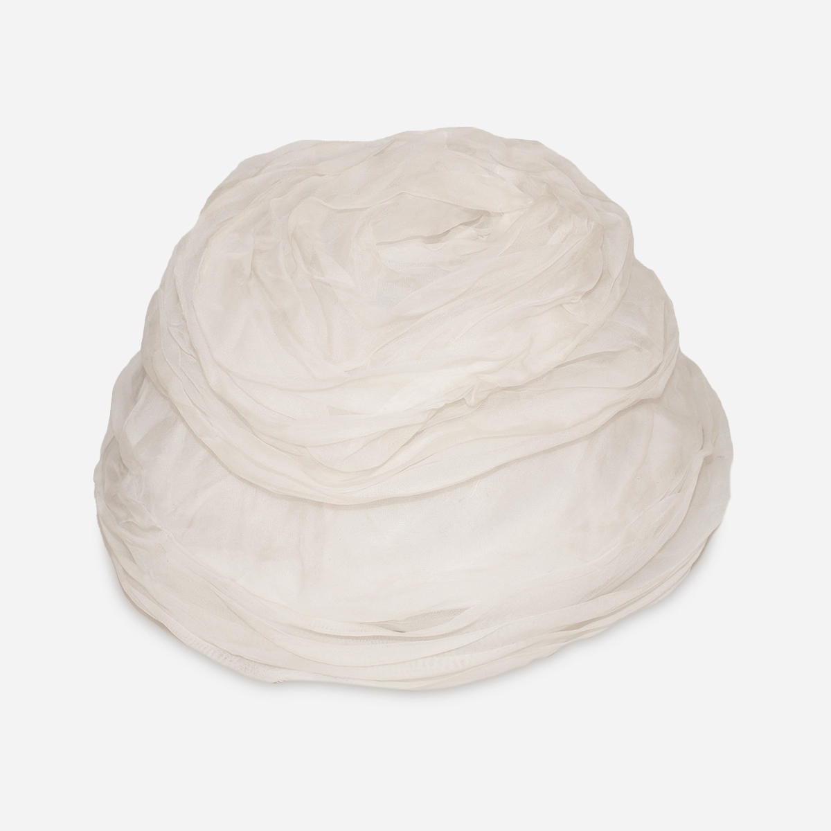dewitt cream silk chiffon hat