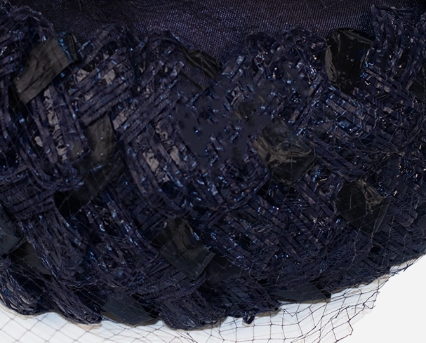 straw hat weave bubble beret