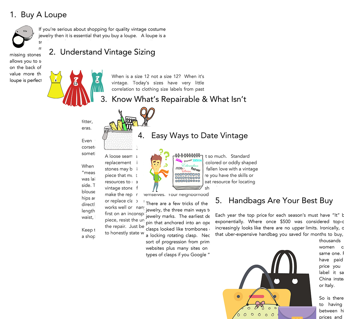 5 tips for vintage shopping