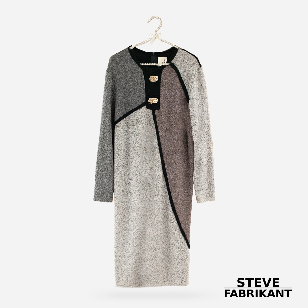 Vintage Steve Fabricant colorblock knit dress Vintage Steve Fabricant colorblock knit dress