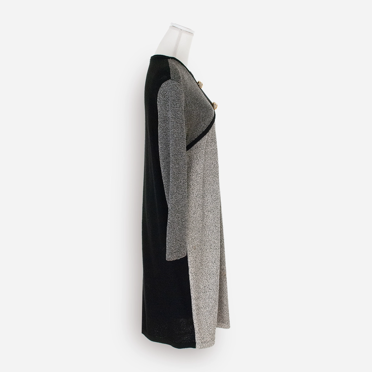 Vintage Steve Fabrikant Gray knit dress