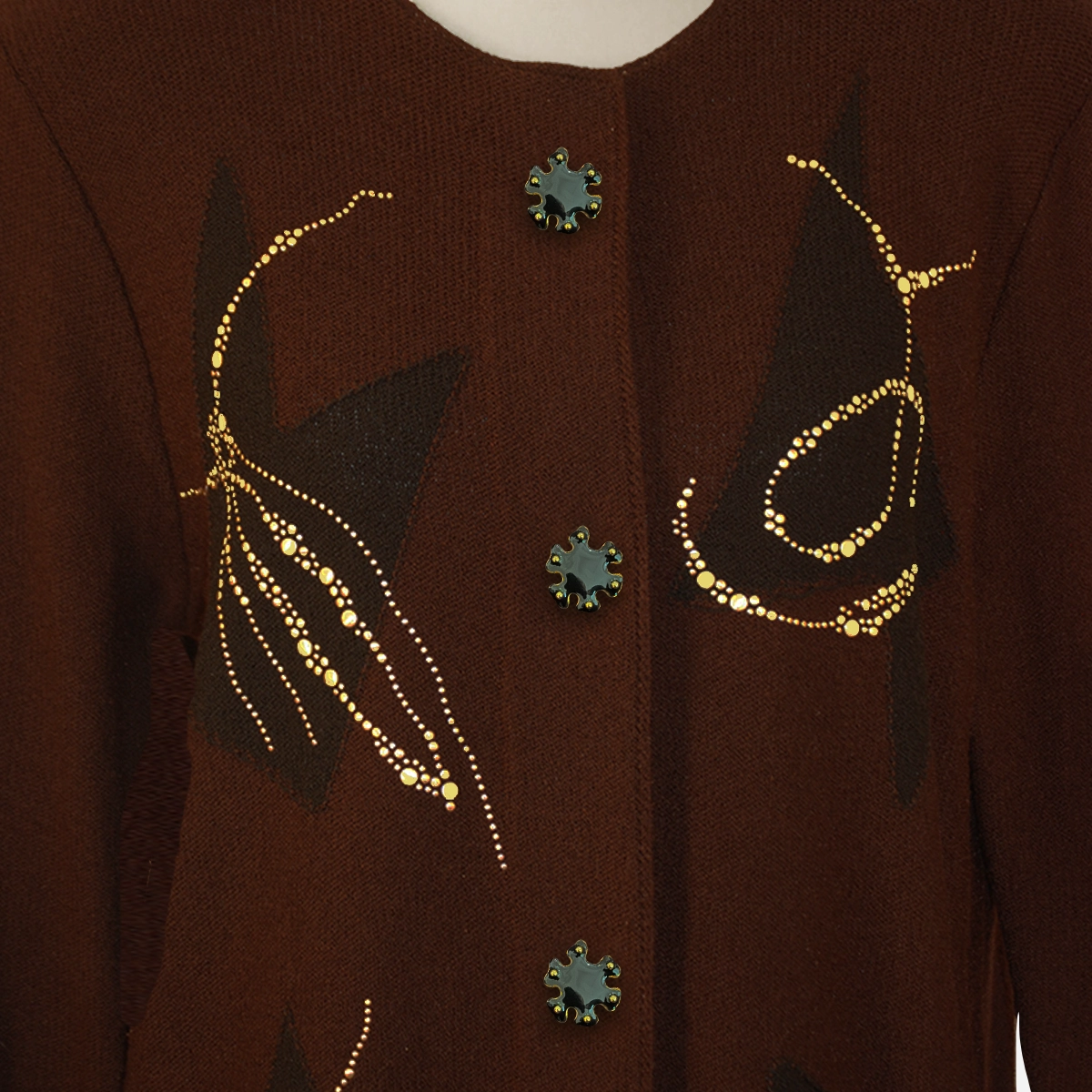 Fabrikant studded jacket black buttons