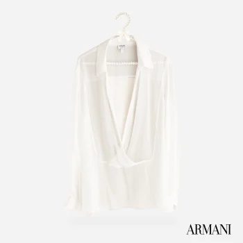 Giorgio Armani Designer Cream blouse