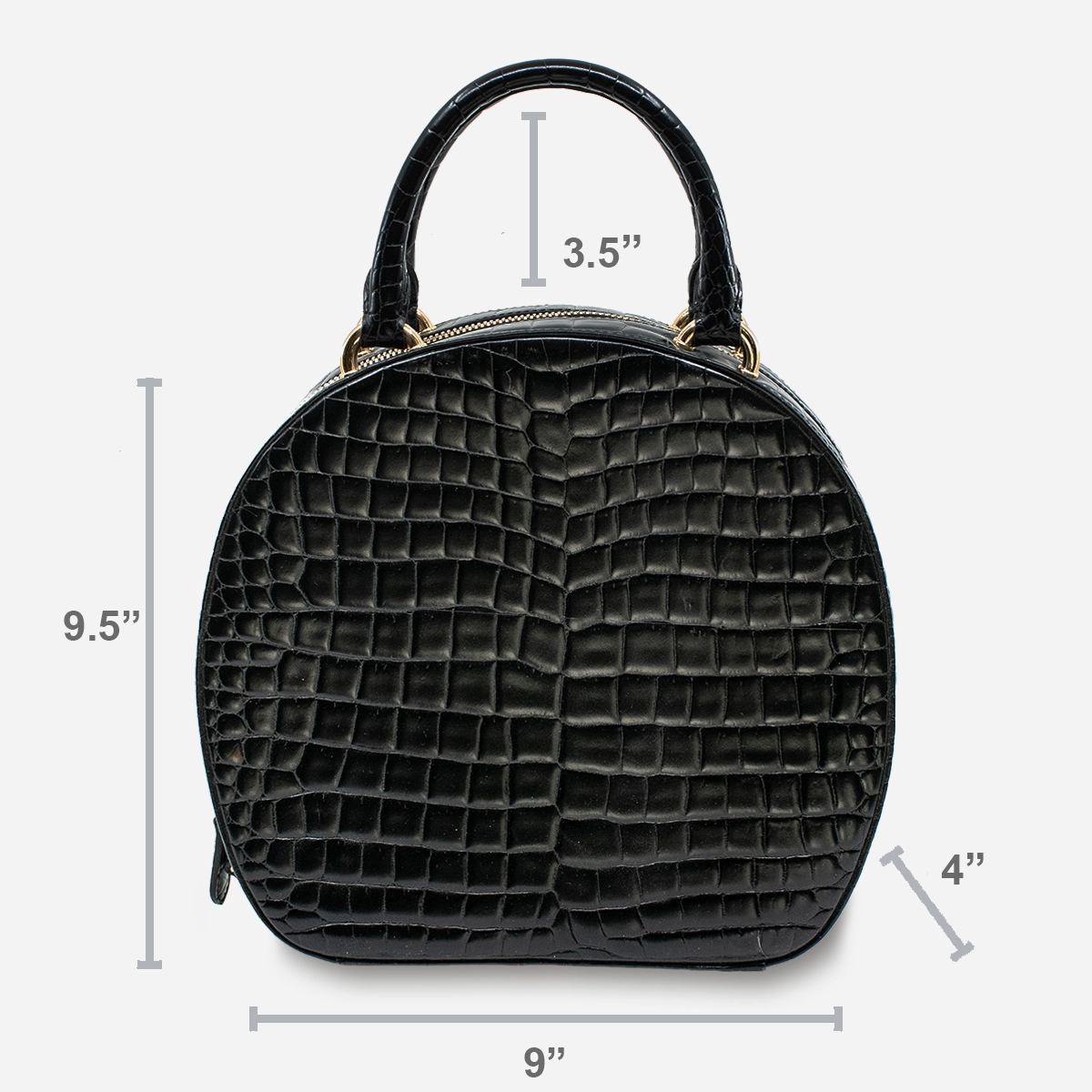 SImone Roche structured handbag size with measurements