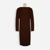 vintage womens brown knit suit