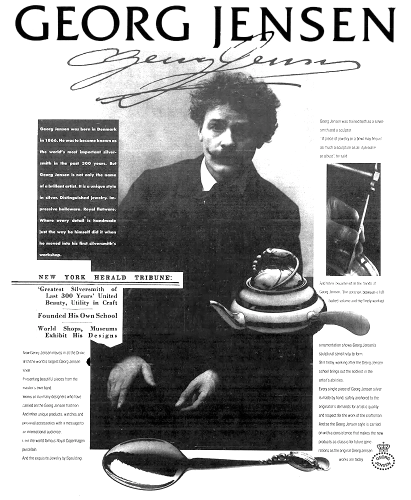 Georg Jensen bio ad