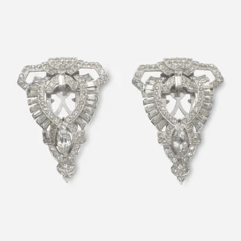 Vintage 1930s Art Deco Dress Clips