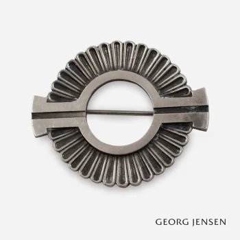 signed Georg Jensen sterling silver brooch