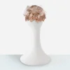 1950s Salmon pink close hat Rear view of vintage 1950s dusty pink silk cocktail hat.