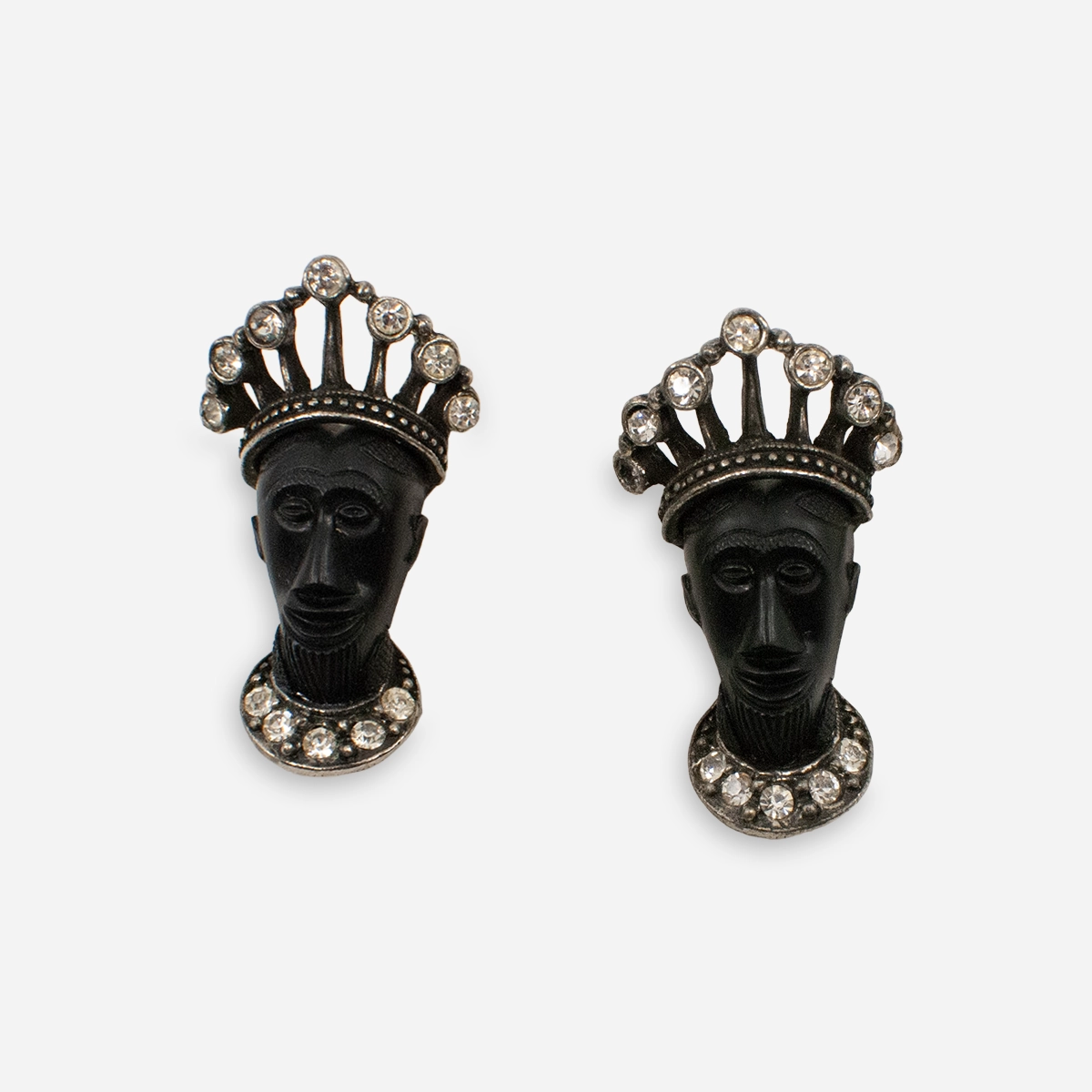 Selini Selro blackamoor clip earrings