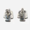 Signed Taxco Sterling silver screwback earrings Back view of Taxco sterling silver screwback earrings