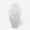 Vintage crown trifari 24" box chain necklace