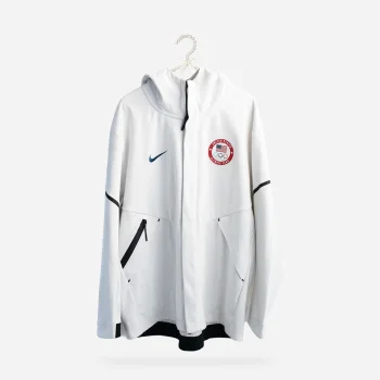 Nike Team USA 2018 Winter Olympic Windrunner jacket front view NOS with tags.