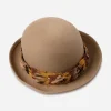 op view of 1970s Fabini wool bowler hat
