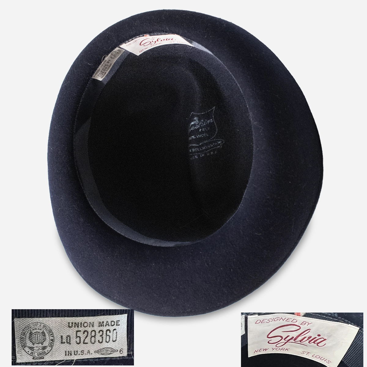 1960s sylvia hat union label