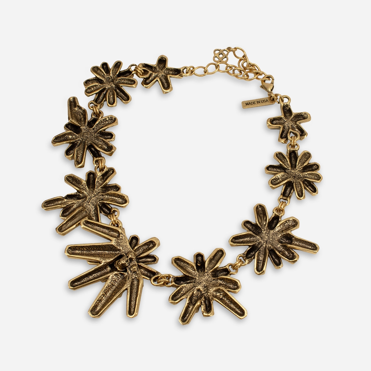 Back view Oscar de la renta floral burst necklace Back view Oscar de la Renta floral burst necklace Made in USA