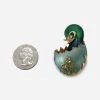 vintage easter egg pin 1950s Easter brooch featuring a chick hatching from an egg.