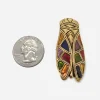 René Gouin Enamel Cicada Brooch