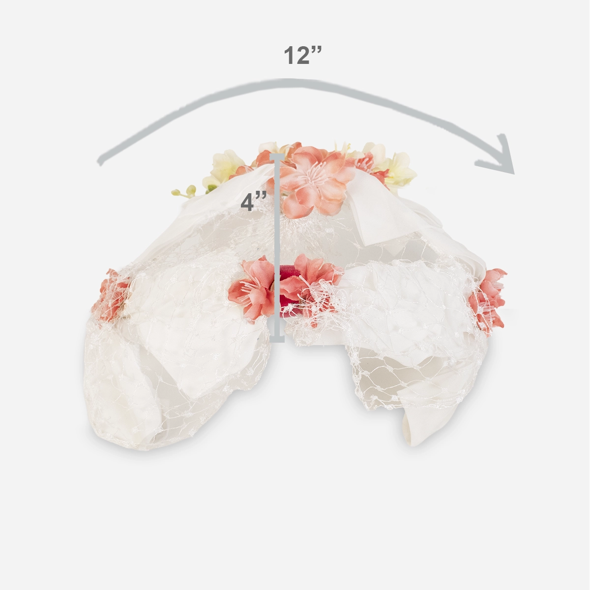 1950s bridal hat size with measurements
