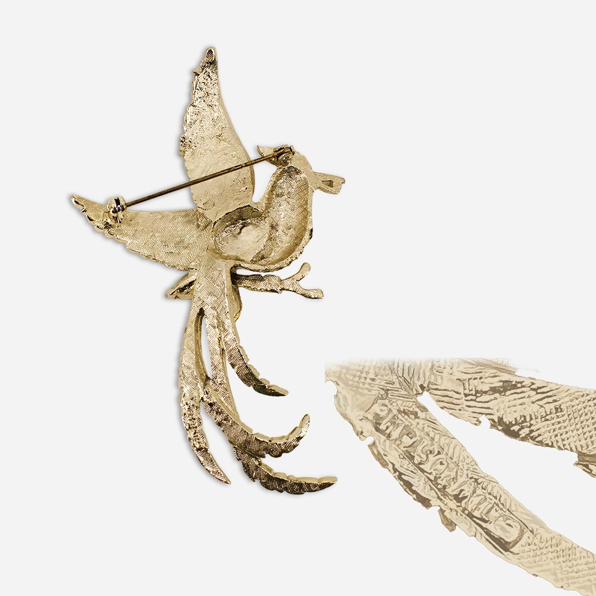 Signed Dodds brooch 11 W 30 St Inc mark back