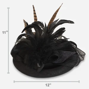 Black tilt hat size measurements