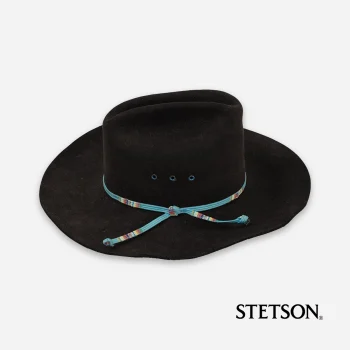 Authentic Black Stetson cowboy hat