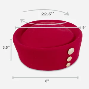 vintage Betmar PIllbox hat Size