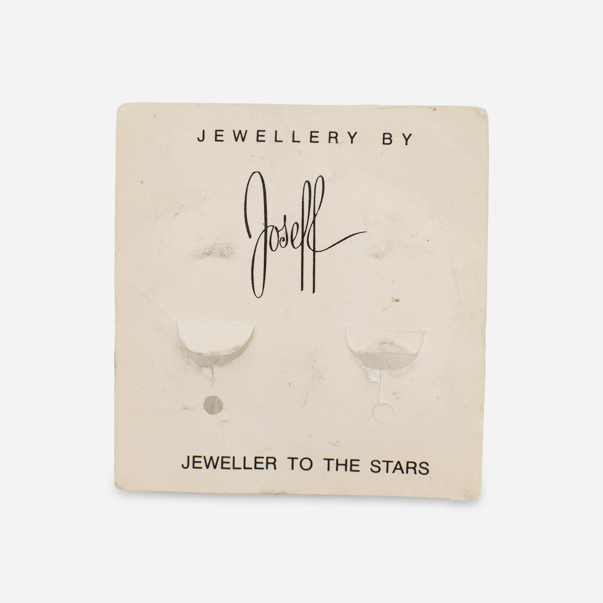 Joseff of Hollywood original Jeweller to the Stars card.