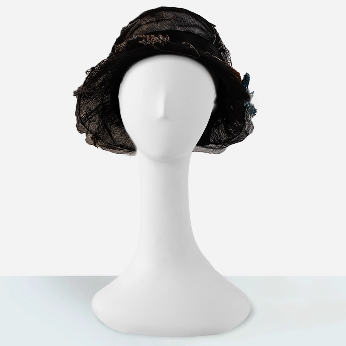 Net and floral hat C.1910s