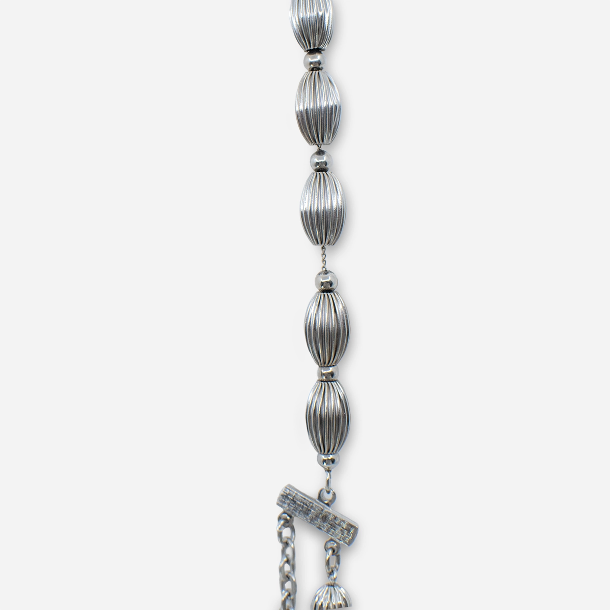 vintage silver metal beads