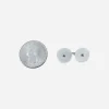 vintage white fixed bridge cufflinks size Vintage white Lucite cufflinks shown beside a quarter for scale.
