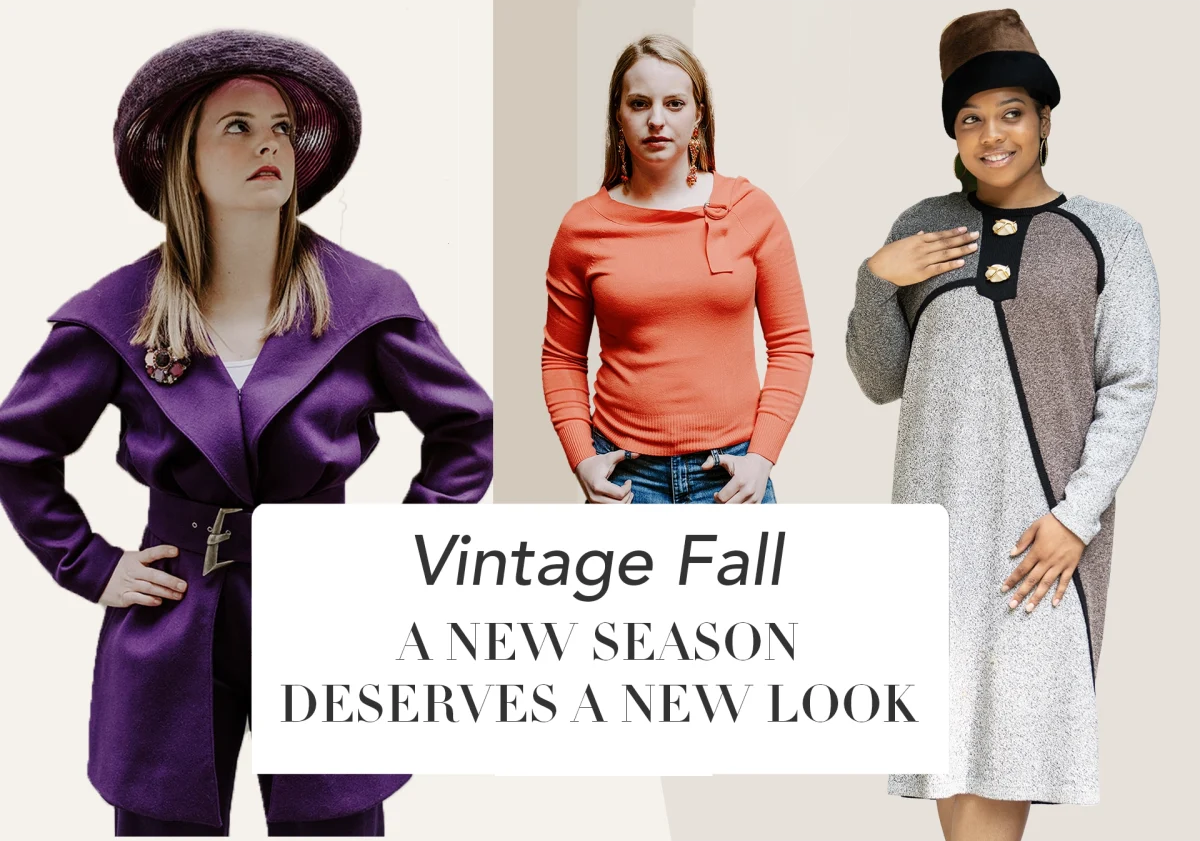 Fall fashion colors, orange, amber and purple