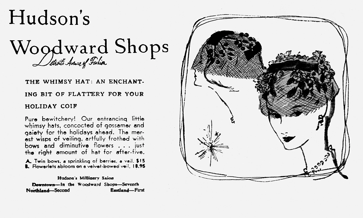 Whimsy hat ad 1957 Hudsons