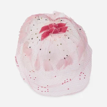 vintage pink netting hat