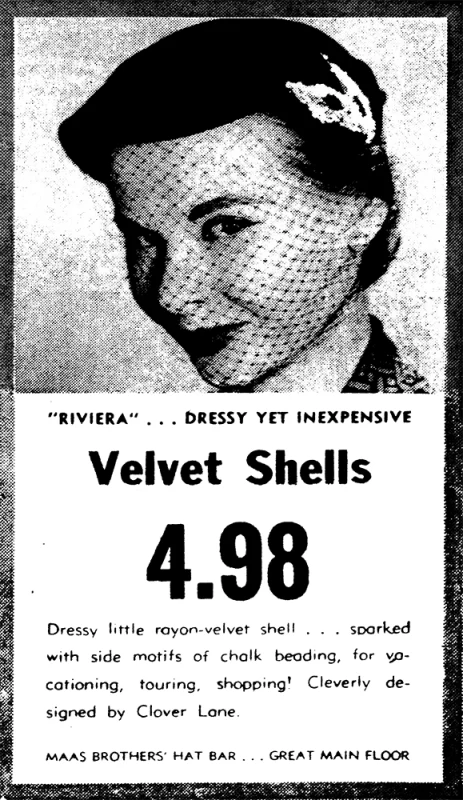Clover_lane_hat_ad_1952