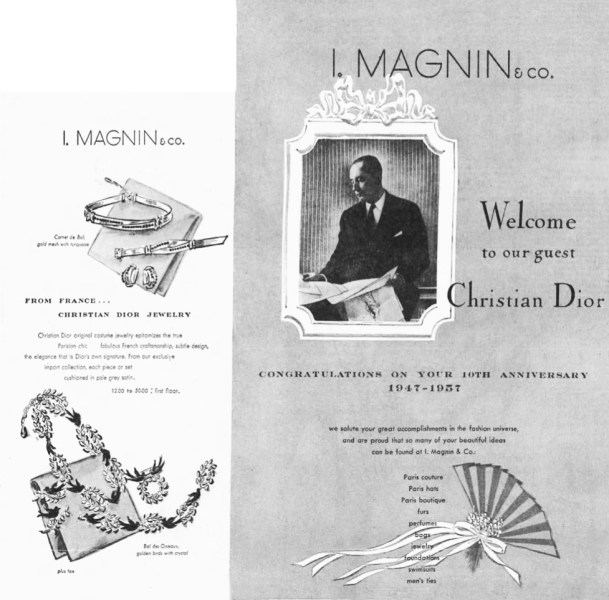 Christian Dior 1957 adverstisement
