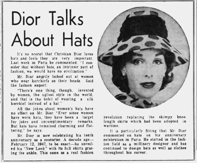 Dior_Bucket_hat_article_1957 Dior_Bucket_hat_article_1957