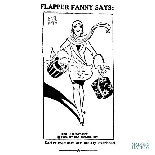 Flapper fanny comic strip from the 1930s.